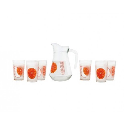 VETRO-PLUS Orange 7 dílný džbánový set 04D223803ORBT7 VETRO-PLUS Orange 7 dílný džbánový set 04D223803ORBT7