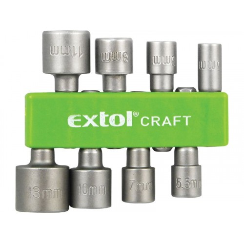 EXTOL CRAFT klíče nástrčné do vrtačky 1/4", sada 8ks (10213) EXTOL CRAFT klíče nástrčné do vrtačky 1/4", sada 8ks (10213)