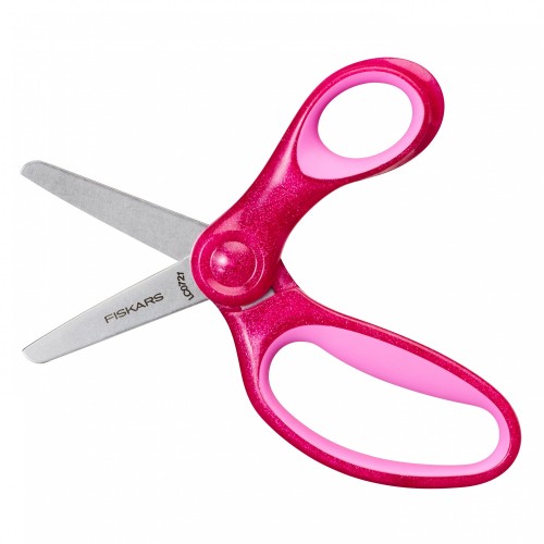 Fiskars Dětské nůžky se třpytkami, růžové, 13 cm (6+) 1064074 Fiskars Dětské nůžky se třpytkami, růžové, 13 cm (6+) 1064074