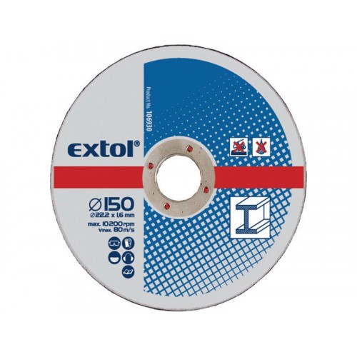 EXTOL CRAFT kotouče 150x2,5x22,2mm, řezné na kov 5ks 108030 EXTOL CRAFT kotouče 150x2,5x22,2mm, řezné na kov 5ks 108030