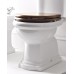 SAPHO RETRO 109040 WC sedátko, polyester, ořech/chrom