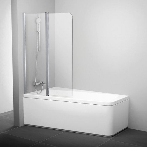 RAVAK 10CVS2-100 L vanová zástěna dvoudílná, white+Transparent 7QLA0103Z1 RAVAK 10CVS2-100 L vanová zástěna dvoudílná, white+Transparent 7QLA0103Z1