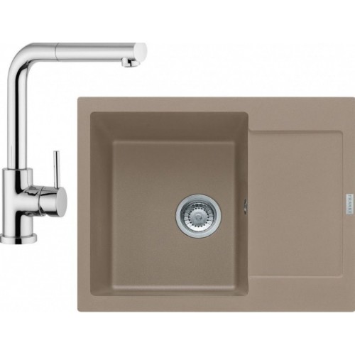 Franke SET G7 Granitový dřez MRG 611-62 Kašmír + Samoa chrom, 114.0510.230 Franke SET G7 Granitový dřez MRG 611-62 Kašmír + Samoa chrom, 114.0510.230