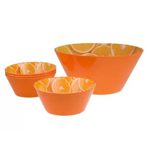 BANQUET 5d sada mel.salátových misek Orange 12HK20505O BANQUET 5d sada mel.salátových misek Orange 12HK20505O