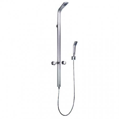 KLUDI Joop! sloupová sprcha chrom/zelené sklo 55769H705 KLUDI Joop! sloupová sprcha chrom/zelené sklo 55769H705
