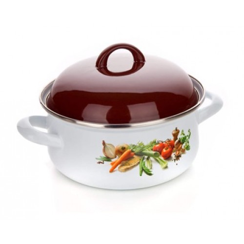 BANQUET kastrol smaltovaný 18cm Zelenina 13SM1CLL18 BANQUET kastrol smaltovaný 18cm Zelenina 13SM1CLL18