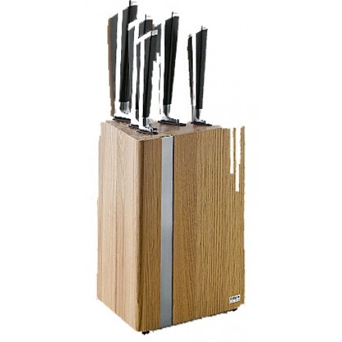 ALUZZI Sada nožů v bloku 6 ks BLACK MAGIC 1829-027681 ALUZZI Sada nožů v bloku 6 ks BLACK MAGIC 1829-027681