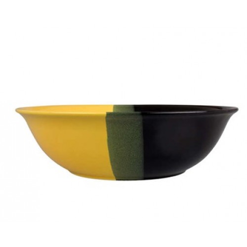 VETRO-PLUS Mísa černo/žlutá 24,5cm 202140BYS