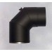 Koleno kouřovodu s čistícím otvorem 200mm 90° (1,5) černá