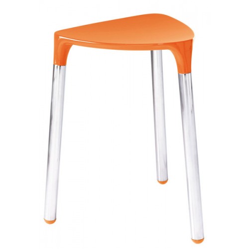 SAPHO YANNIS 217267 koupelnová stolička 37x43,5x32,3 cm, oranžová SAPHO YANNIS 217267 koupelnová stolička 37x43,5x32,3 cm, oranžová