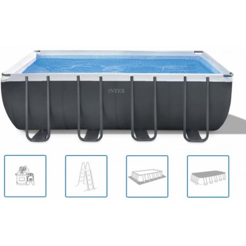Intex Ultra XTR Rectangular Frame Pool Bazén 549 x 274 x 132 cm s filtrací 26356GN Intex Ultra XTR Rectangular Frame Pool Bazén 549 x 274 x 132 cm s filtrací 26356GN