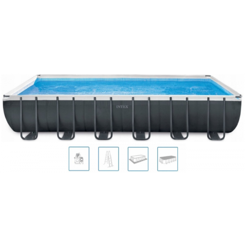INTEX Ultra Rectangular Frame Pools Set Bazén 975 x 488 x 132 cm 26374GN INTEX Ultra Rectangular Frame Pools Set Bazén 975 x 488 x 132 cm 26374GN