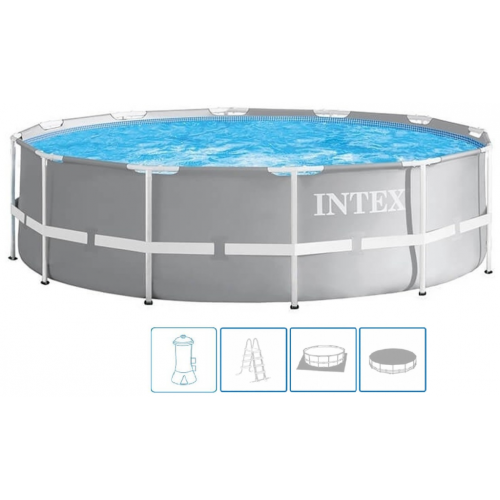 INTEX PRISM FRAME POOLS SET Bazén 427 x 107 cm s kartušovou filtrační pumpou 26720