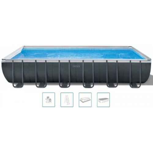 INTEX Ultra XTR Rectangular Frame Pool Set Bazén 732 x 366 x 132 cm s filtrací 26364GN INTEX Ultra XTR Rectangular Frame Pool Set Bazén 732 x 366 x 132 cm s filtrací 26364GN