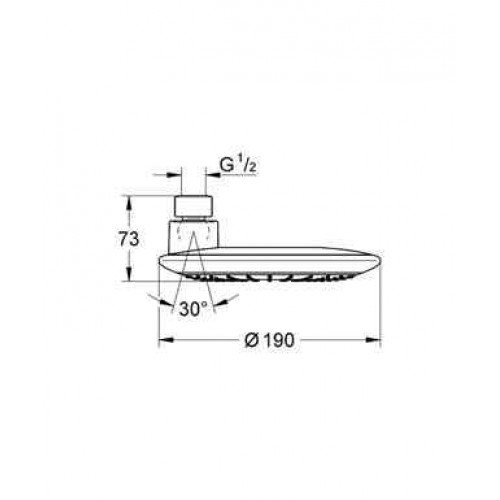 GROHE RAINSHOWER 27371000 Sprcha nad hlavu G 1/2" GROHE RAINSHOWER 27371000 Sprcha nad hlavu G 1/2"