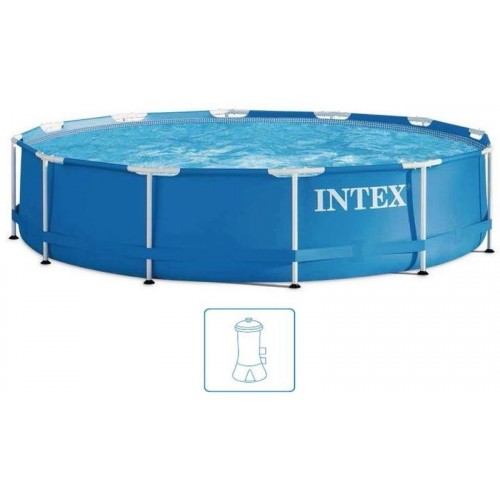 INTEX METAL FRAME POOLS Bazén 457 x 84 cm s filtrací 28240GN INTEX METAL FRAME POOLS Bazén 457 x 84 cm s filtrací 28240GN