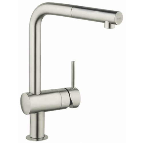 GROHE Minta páková dřezová baterie, DN 15, Supersteel 32168DC0 GROHE Minta páková dřezová baterie, DN 15, Supersteel 32168DC0