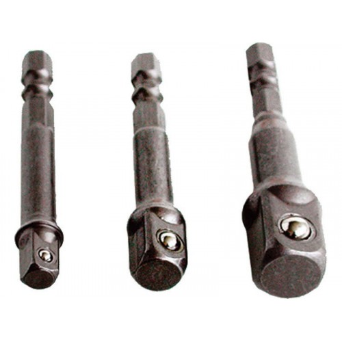 EXTOL CRAFT Sada redukcí, adaptérů z 1/4" BIT na čtyřhran vnější 1/4" 3/8" 1/2", 32600 EXTOL CRAFT Sada redukcí, adaptérů z 1/4" BIT na čtyřhran vnější 1/4" 3/8" 1/2", 32600