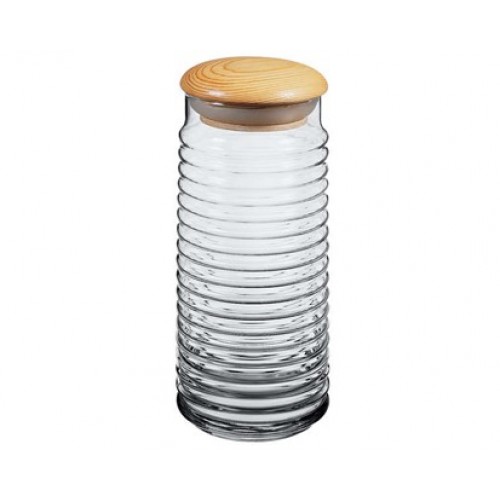 VETRO-PLUS Dóza s dřevěným víkem 1,5l Babylon 3343183 VETRO-PLUS Dóza s dřevěným víkem 1,5l Babylon 3343183