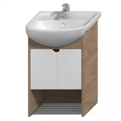 Jika LYRA PLUS Skříňka pod umyvadlo 50cm bílý lesklý lak/ ořech 4.5280.1.038.547.1 Jika LYRA PLUS Skříňka pod umyvadlo 50cm bílý lesklý lak/ ořech 4.5280.1.038.547.1