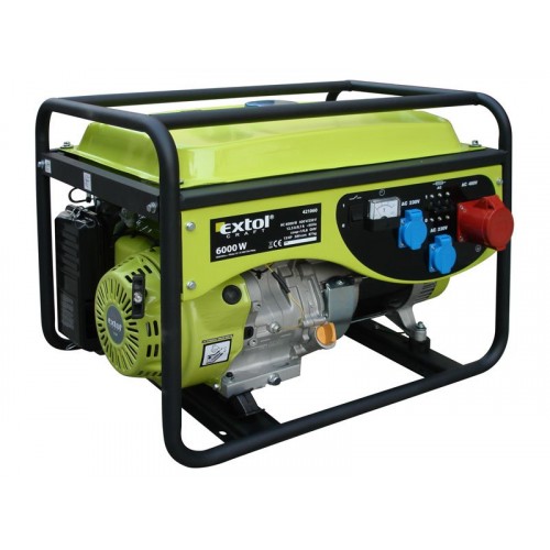 EXTOL CRAFT elektrocentrála benzínová 13HP / 6,0KW 421060