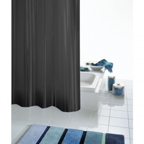 SAPHO SATIN sprchový závěs 180x200cm, černá 47850 SAPHO SATIN sprchový závěs 180x200cm, černá 47850