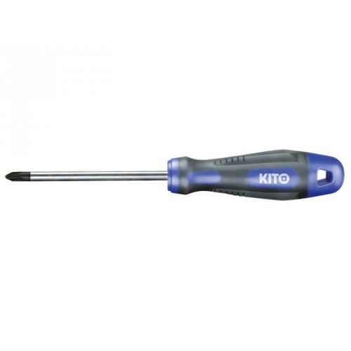 KITO šroubovák křížový, PH 1x80, S2, magnet 4800204 KITO šroubovák křížový, PH 1x80, S2, magnet 4800204