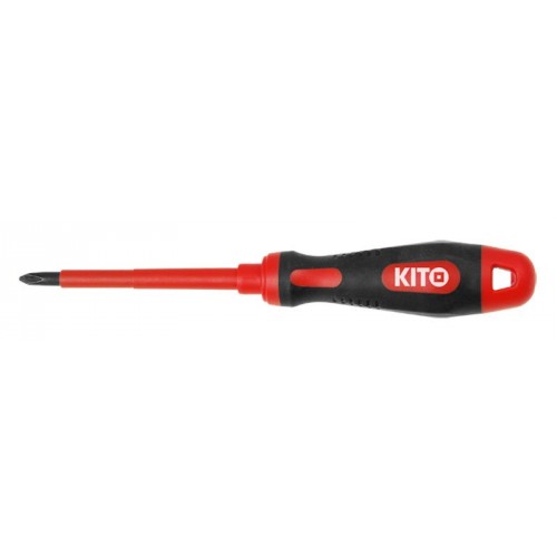 KITO šroubovák elektrikářský křížový, PH 1x80mm 4800612 KITO šroubovák elektrikářský křížový, PH 1x80mm 4800612