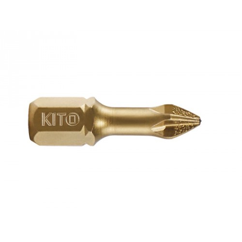 KITO SHARK hrot, PH 2x25mm, S2/TiN 4820102 KITO SHARK hrot, PH 2x25mm, S2/TiN 4820102