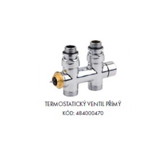 ISAN termostatický ventil přímý - chrom 484000470 ISAN termostatický ventil přímý - chrom 484000470