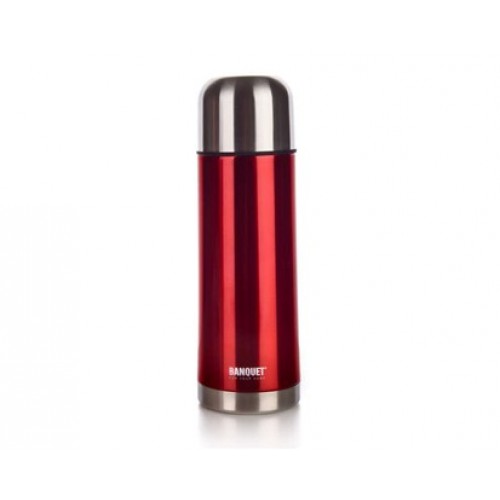 BANQUET Nerezová Termoska 0,75L Avanza Red 48T075SR