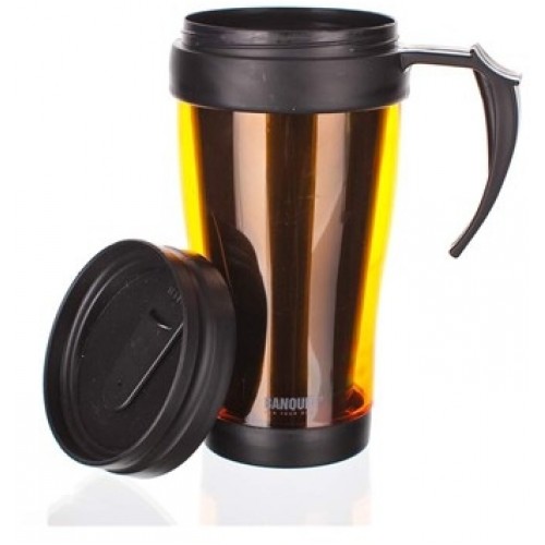 BANQUET Cestovní hrnek 400ml Slim Orange A3001 BANQUET Cestovní hrnek 400ml Slim Orange A3001