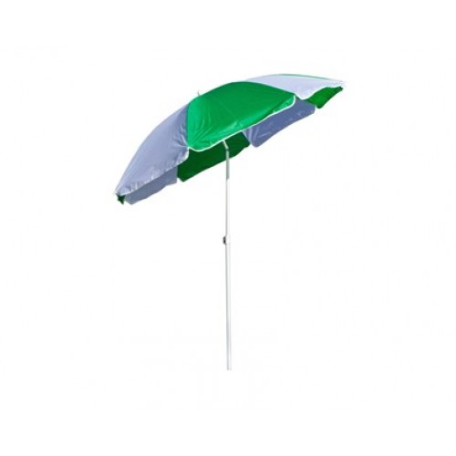 HAPPY GREEN Slunečník s kloubem 180 cm zelená / bílá HAPPY GREEN Slunečník s kloubem 180 cm zelená / bílá