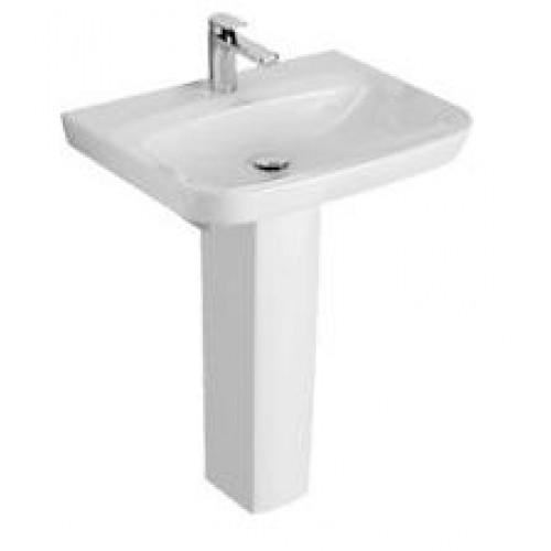 Villeroy & Boch Sentique Umyvadlo 650x500 mm, s přepadem, bílá alpin ceramicplus