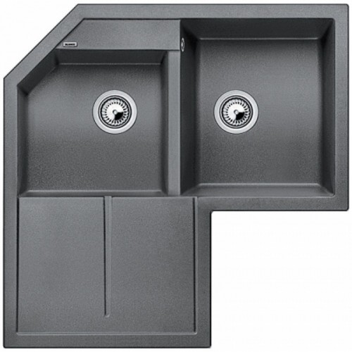 BLANCO Metra 9 E dřez Silgranit aluminium 515567 BLANCO Metra 9 E dřez Silgranit aluminium 515567