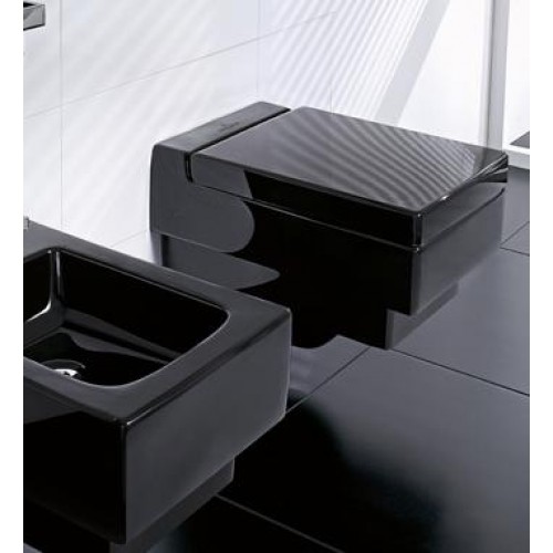 Villeroy & Boch Memento Bidet 375x560 mm glossy black ceramicplus Villeroy & Boch Memento Bidet 375x560 mm glossy black ceramicplus