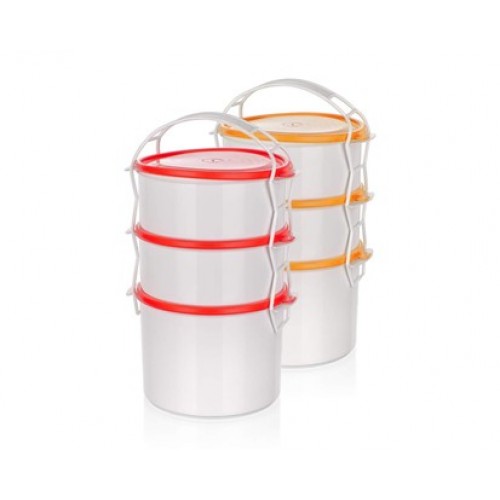 BANQUET 3-dílný plastový jídlonosič Apetit 55LNCHB3PC