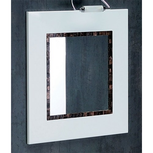 SAPHO KALI 56061 zrcadlo 60x60cm, wenge/bílá SAPHO KALI 56061 zrcadlo 60x60cm, wenge/bílá