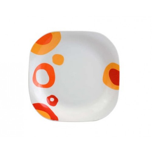 BANQUET Talíř desertní square 20,5cm RED BUBBLE 60113709R BANQUET Talíř desertní square 20,5cm RED BUBBLE 60113709R