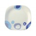 BANQUET Talíř desertní square 20,5cm BLUE BUBBLE 60113729B