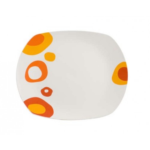 BANQUET Red Bubble talíř servírovací square 31cm 60147709RJR