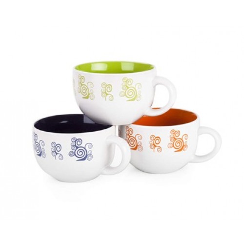 BANQUET hrnek jumbo Spirály assorted 603882 BANQUET hrnek jumbo Spirály assorted 603882