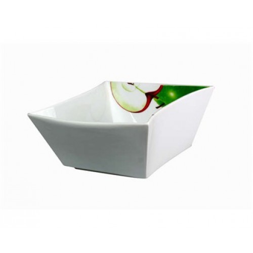 VETRO-PLUS Mísa square 23,5cm des.Apples 60CS0763 VETRO-PLUS Mísa square 23,5cm des.Apples 60CS0763