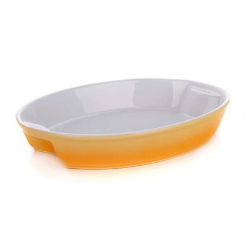 BANQUET oválná forma Gracia 28cm žluto-bílá 60FP015285 BANQUET oválná forma Gracia 28cm žluto-bílá 60FP015285