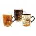 BANQUET hrnek Cappuccino 3 assorted 60KR100D2057