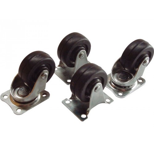 Kolečka plastová otočná, sada 4ks, průměr 40mm 617 Kolečka plastová otočná, sada 4ks, průměr 40mm 617