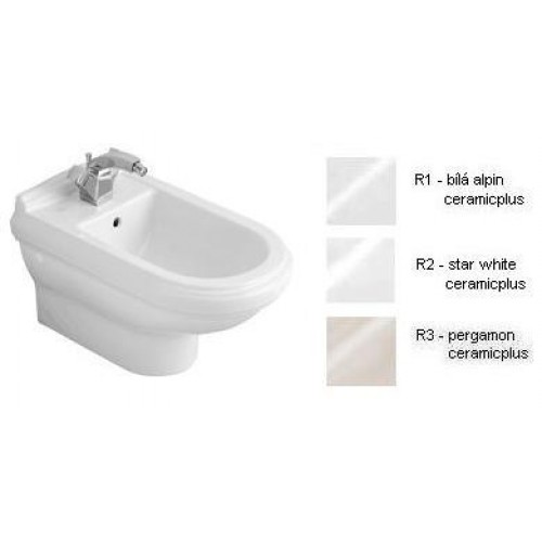 Villeroy & Boch Hommage Bidet 370x600 mm star white ceramicplus Villeroy & Boch Hommage Bidet 370x600 mm star white ceramicplus