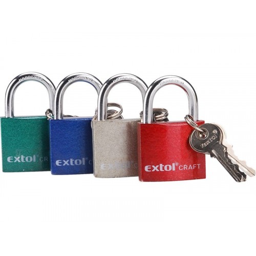 EXTOL CRAFT zámek visací litinový, barevný, 25mm 77005 EXTOL CRAFT zámek visací litinový, barevný, 25mm 77005