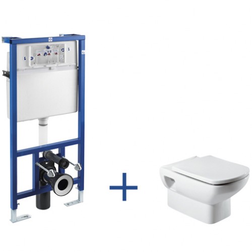 Roca Dama Senso Set závěsný klozet + předstěnový modul 789009000S Roca Dama Senso Set závěsný klozet + předstěnový modul 789009000S