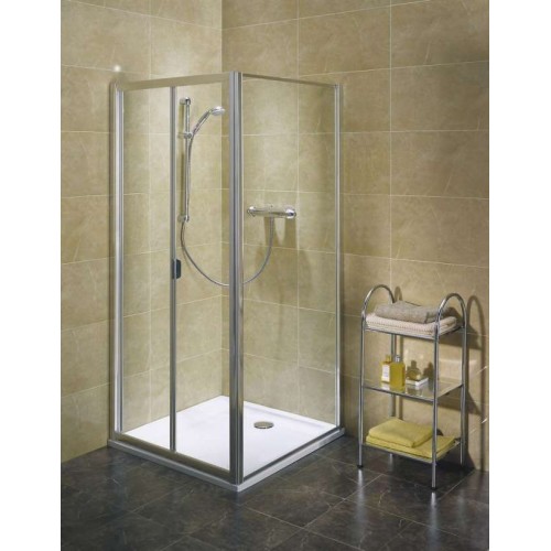 KOLO Akord pevná boční stěna 90 cm crepi/bílá RSKS90202